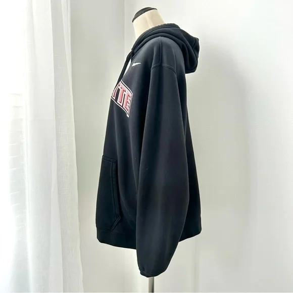 🌸Nike Lafayette Hoodie. Black with Maroon Lettering Size: XL - Picture 3 of 7